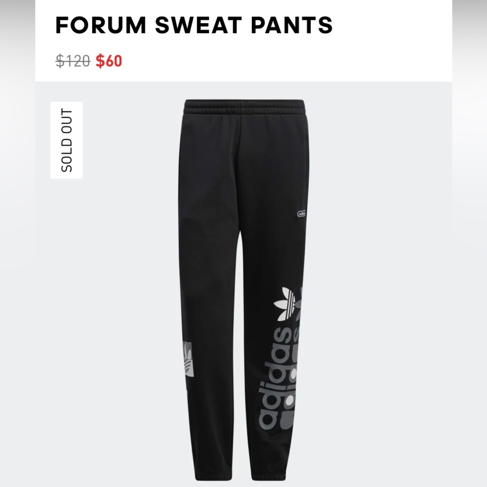 Adidas Forum Sweatpants Men (M)